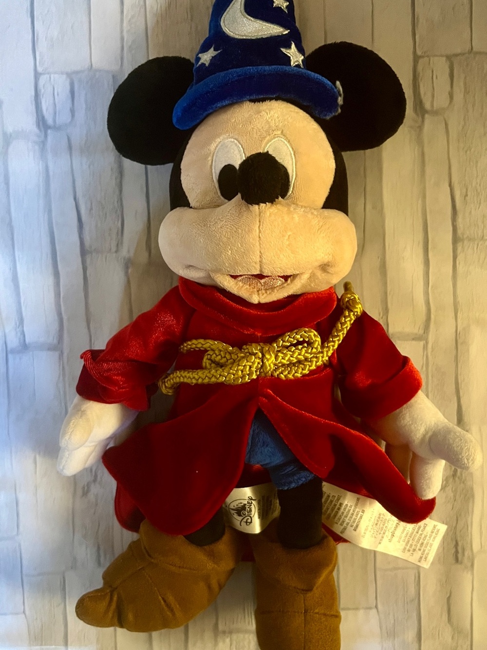 Disney Sorcerer Mickey Plush - Black, Red, Blue, Gold, Brown, Cream